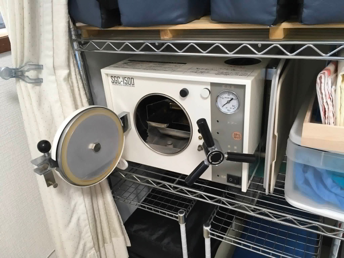 消毒済みの器具